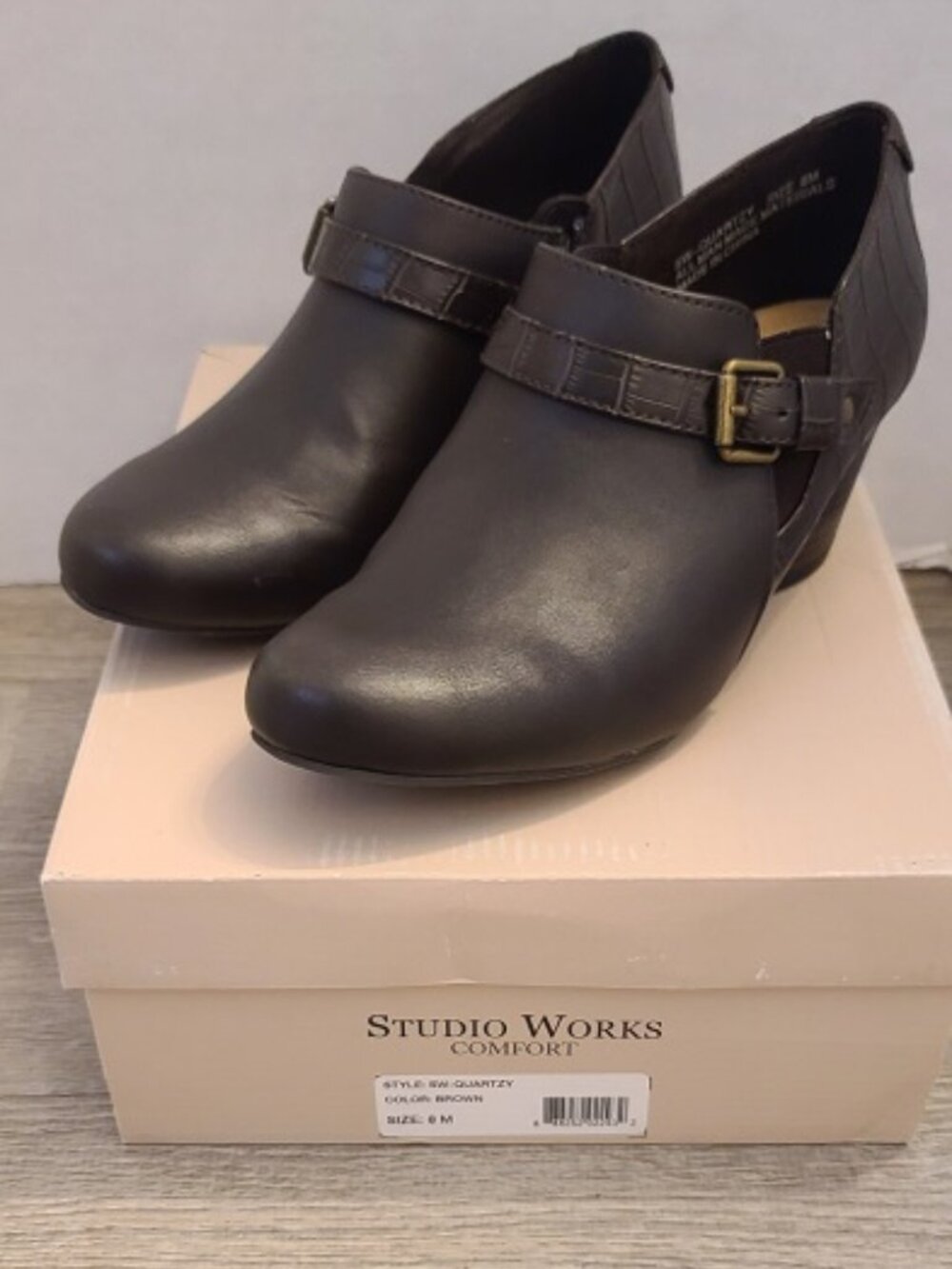 Women's Studio Works Brown Shoe Boots New Size 8M
